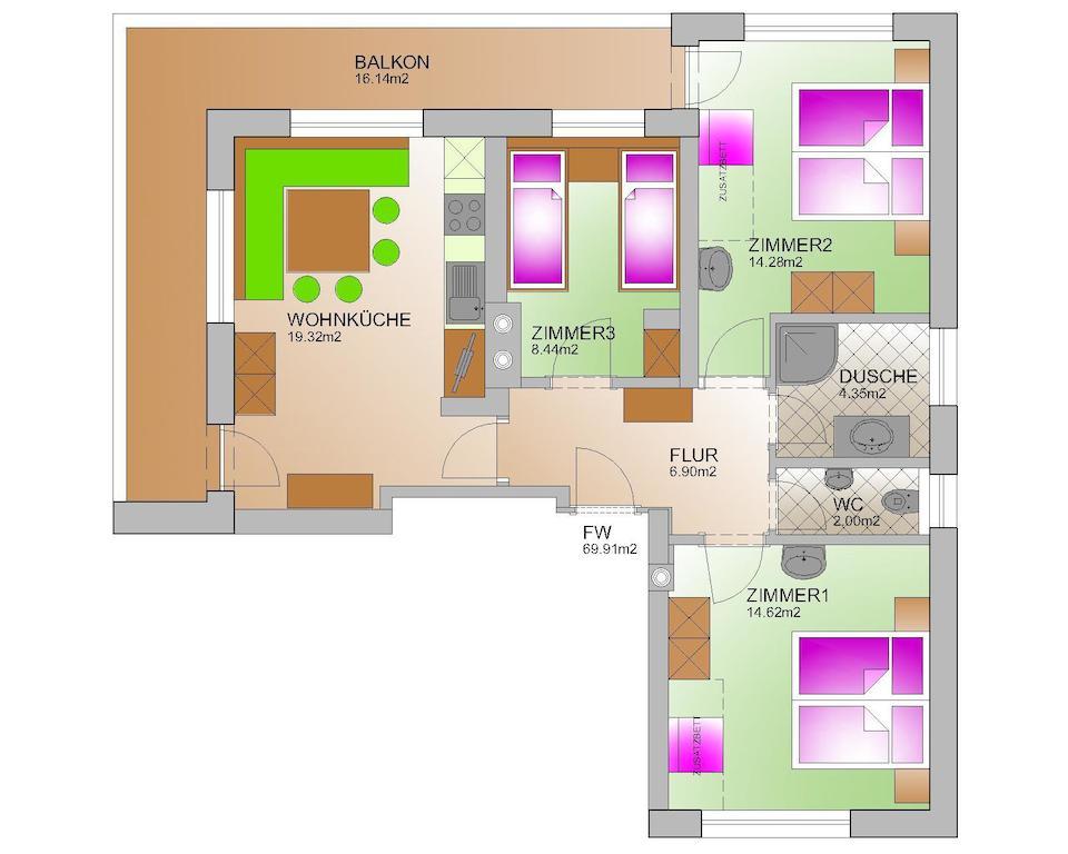 Haus Christl Διαμέρισμα Aschau Im Zillertal Δωμάτιο φωτογραφία